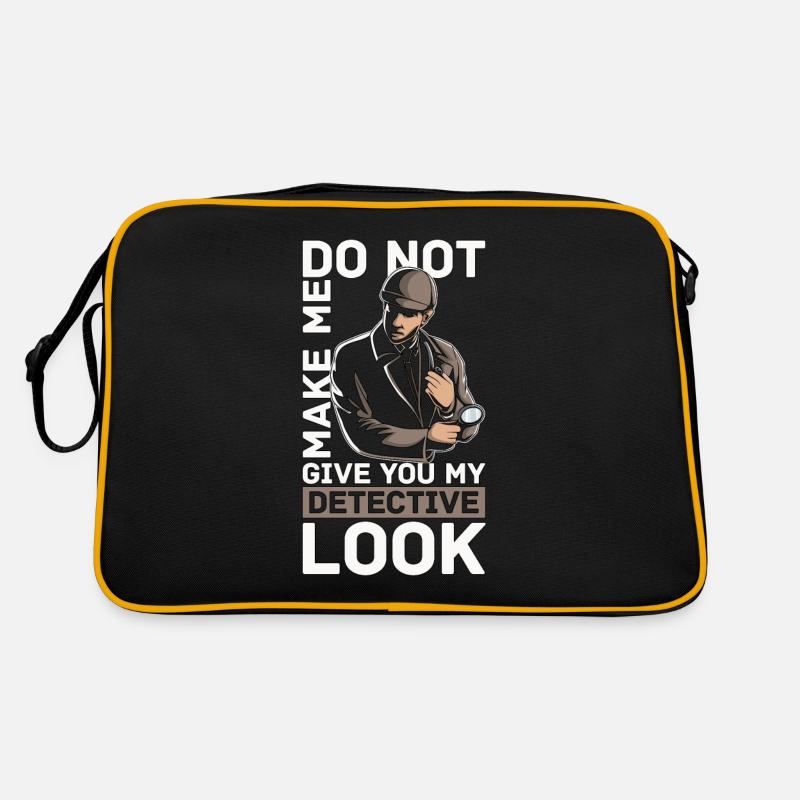 Detective Do Not Make Me Give Private Detective Retro Bag