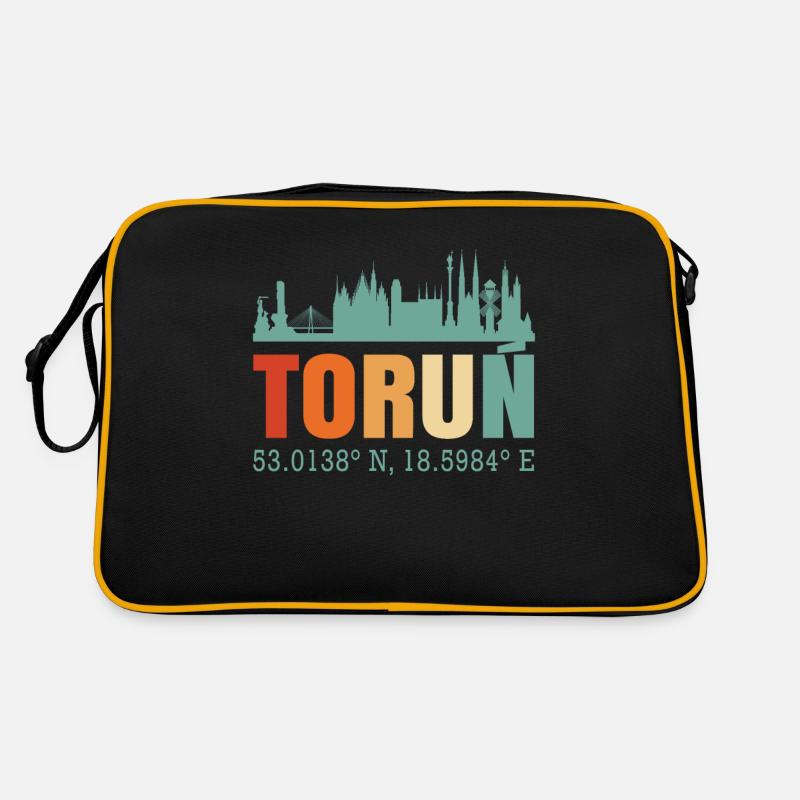 Polen Torun Skyline Retro Tasche