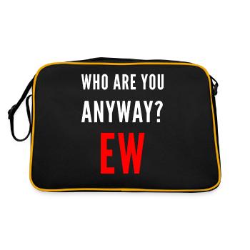 Ew qui es-tu de toute façon ew - Sac Retro - noir/or - Dos
