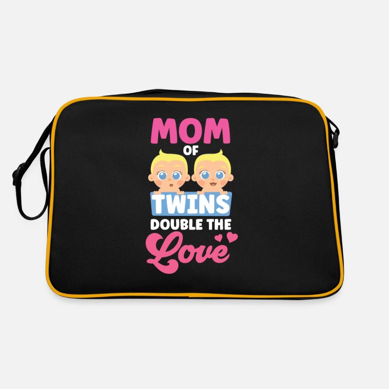 Mère de jumeaux Double Love Twin Sac Retro