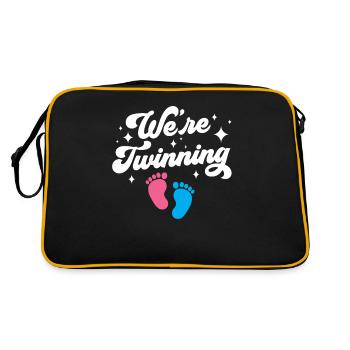 Gemini Gemini Humor Sarcastic Funny - Retro Bag - black/gold - Back