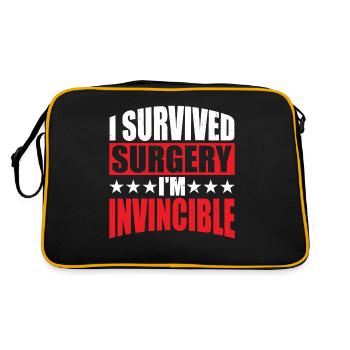 J’ai survécu à l’opération, je suis invincible 5 - Sac Retro - noir/or - Dos