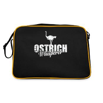 Ostrich Whisperer ratite autruche Environnement - Sac Retro - noir/or - Dos