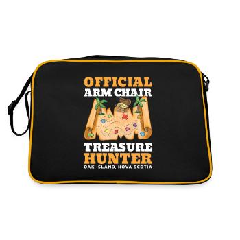Official armchair treasure hunter - Retro Bag - black/gold - Back