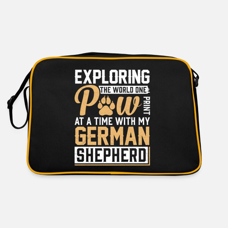 Schäferhund Retro Tasche