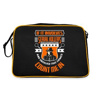 Detective If It Involves Serial Killers Sheriff - Retro Bag - black/gold - Back