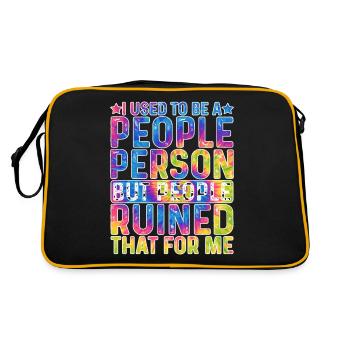 J’étais une personne sociable 18 - Sac Retro - noir/or - Dos