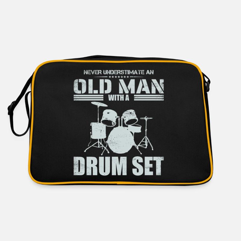 Redhead Drummer I Destroy Silence Sac Retro