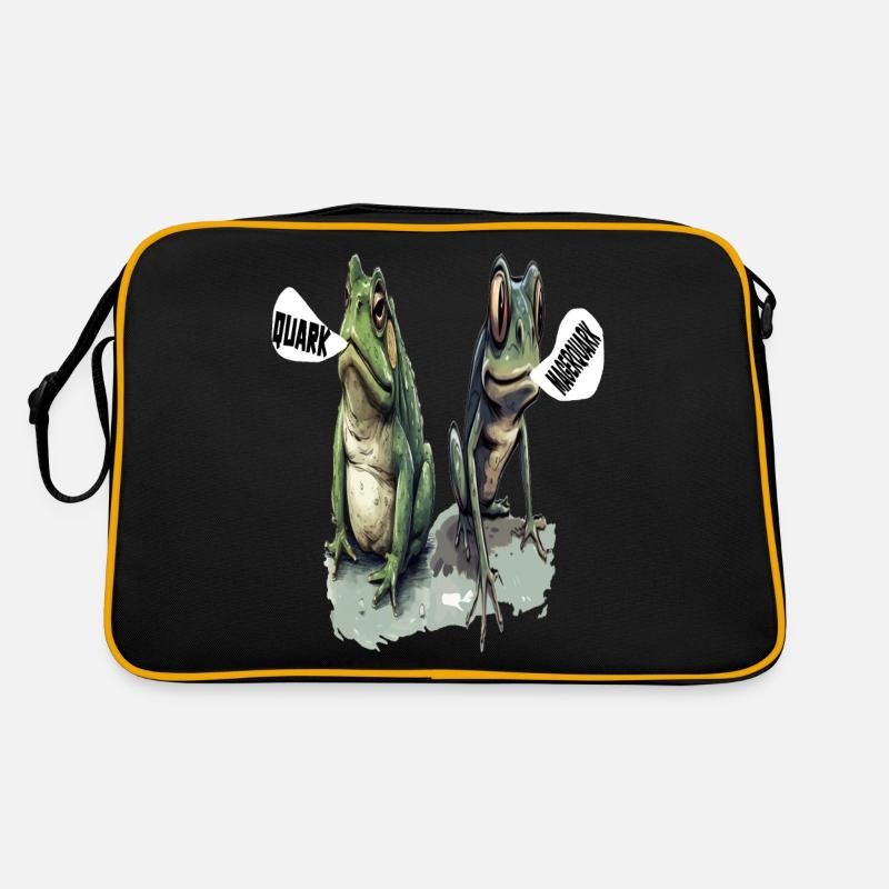 frog tadpole curd curd diet low-fat quark pun Retro Bag