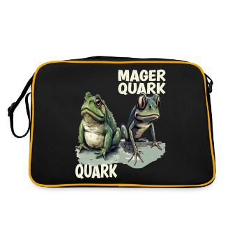 caillé têtard grenouille caillé régime alimentaire faible en gras jeu de mots quark - Sac Retro - noir/or - Dos