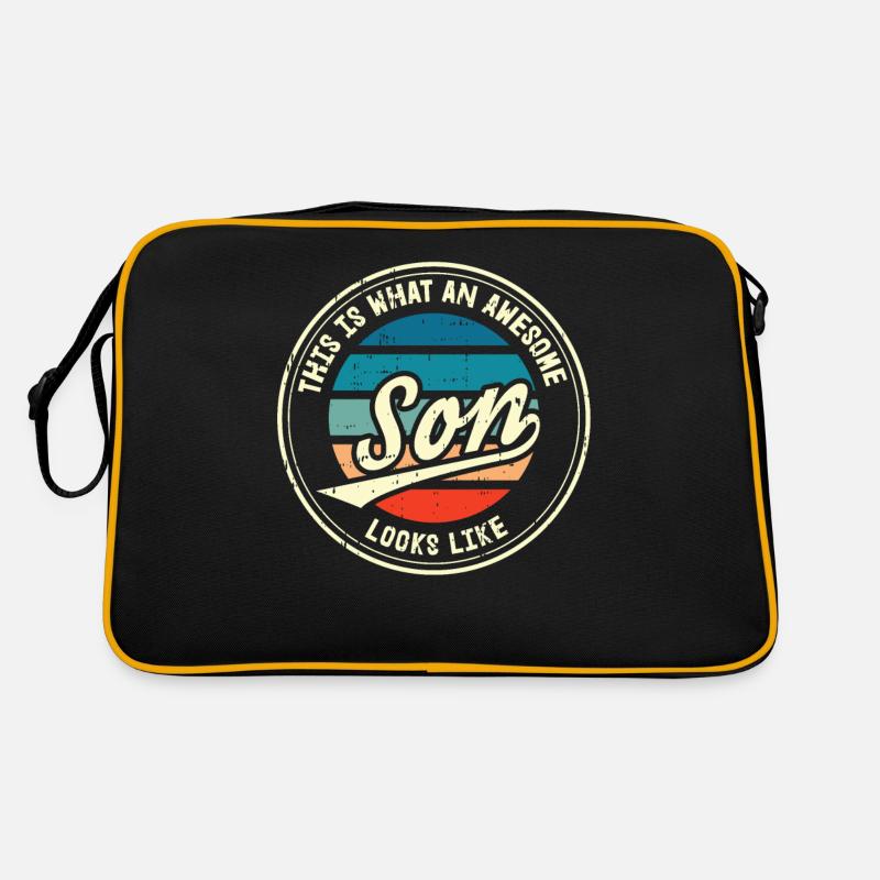 Sohn so sieht ein Spruch Witzig Geschenkidee Retro Tasche