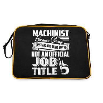 Machinist Machinist Job Title - Retro Bag - black/gold - Back