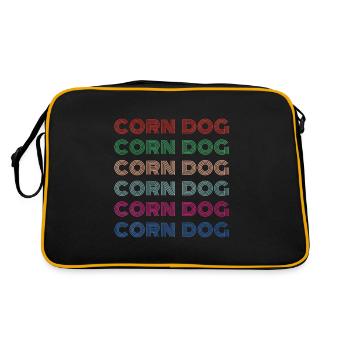 Corn Dog Retro - Retro Bag - black/gold - Back