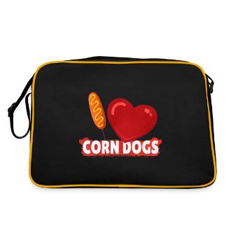 Corn Dogs Love - Retro Bag - black/gold - Back