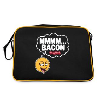 Mmmm Speck - Retro Tasche - Schwarz/Gold - Hinten