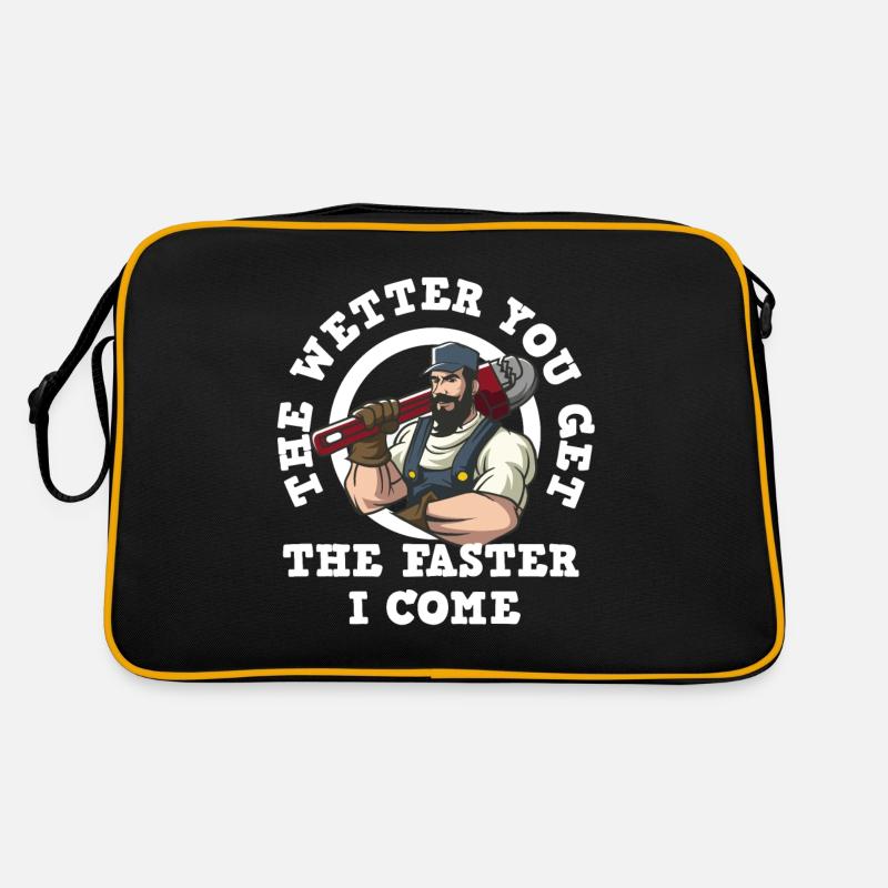 Handwerker Installateur Spruch Klempner Retro Tasche