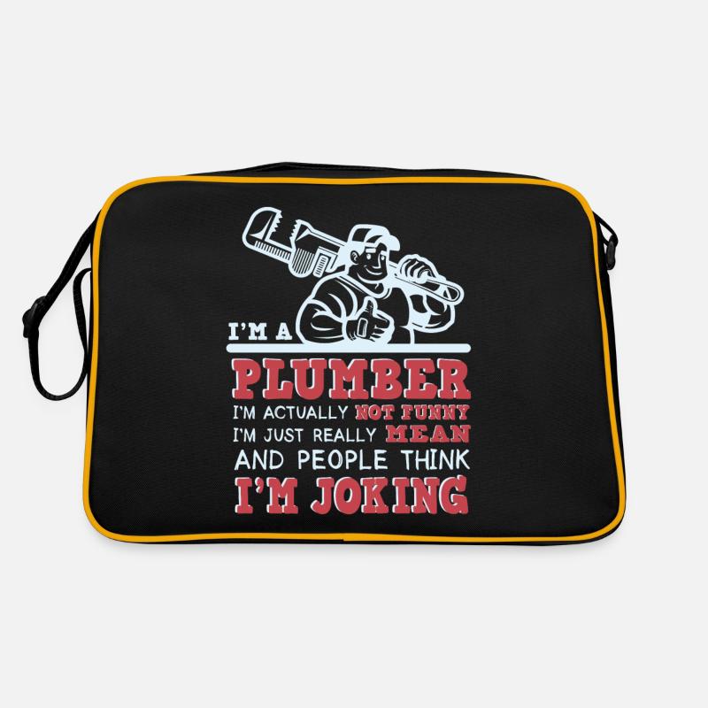 Handwerker Installateur Spruch Klempner Retro Tasche