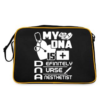 Nurse Anesthetist Nurse Anesthetist Is In My DNA - Retro Bag - black/gold - Back