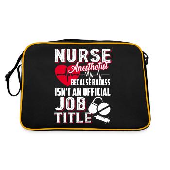 Nurse Anesthetist Nurse Anesthetist Job Title - Retro Bag - black/gold - Back