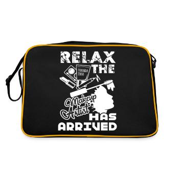 Makeup Artist Relax The Makeup Artist Has Arrived - Retro Bag - black/gold - Back