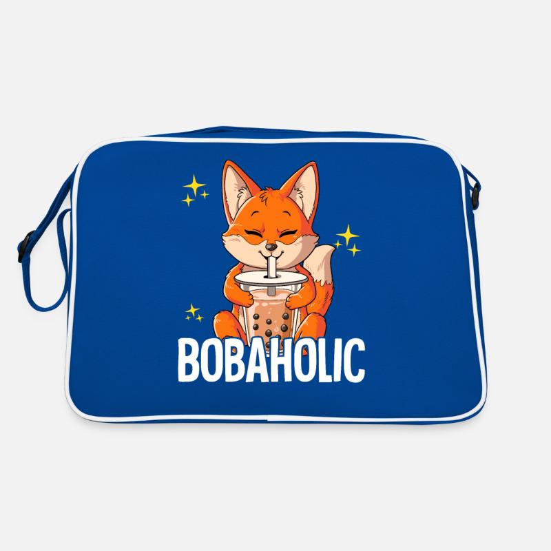 Bubble Tea Fox Boba Tea Bobaholic Retro Bag