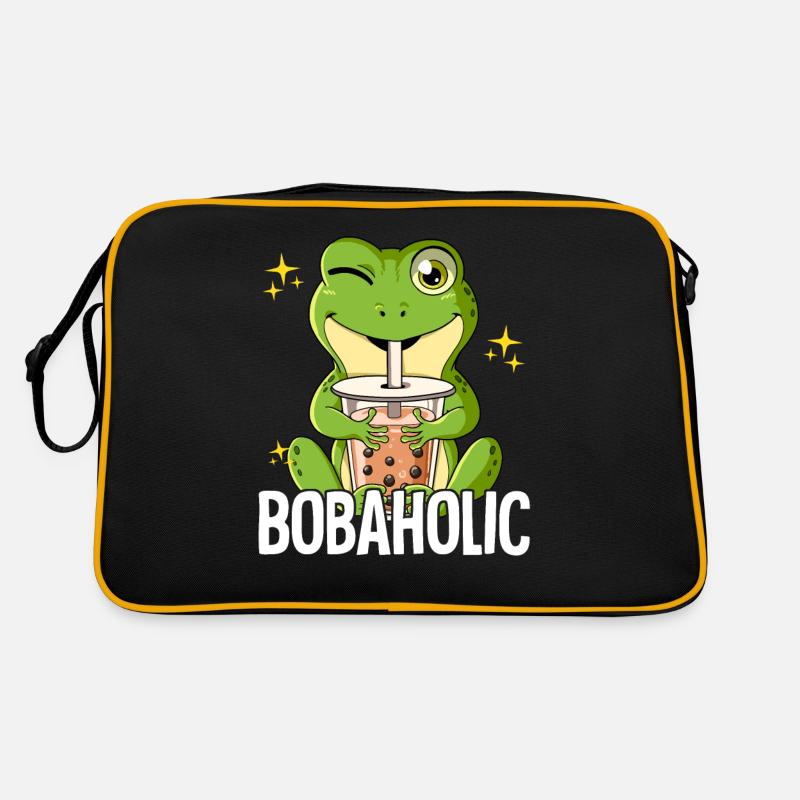 Bubble Tea Frog Boba Tea Bobaholic Sac Retro
