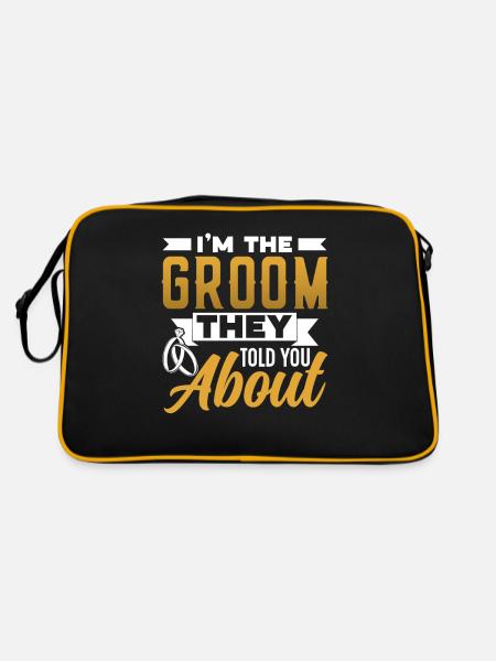 Je suis l’époux dont ils vous ont parlé - Sac Retro - noir/or - Dos