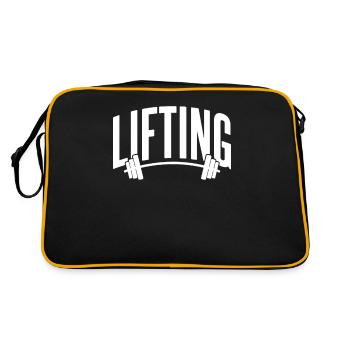 Lifting Workout Gym Weightlifting Weightlifting - Sac Retro - noir/or - Dos