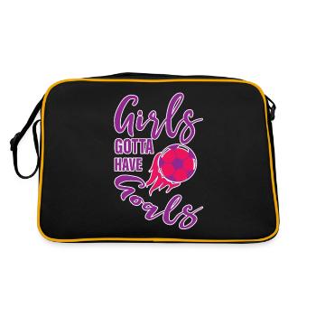 Les filles doivent avoir des objectifs 2 - Sac Retro - noir/or - Dos