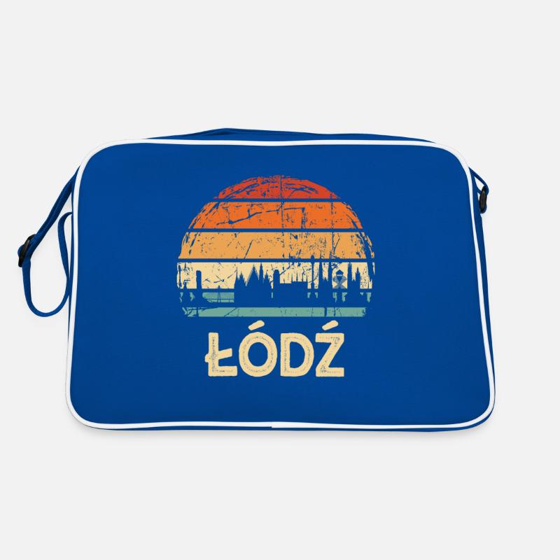 Pologne Lodz Skyline Sac Retro