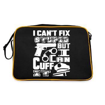 Police Officer Police Officer Can Cuff It - Retro Bag - black/gold - Back