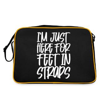 I'm Just Here For Feet In Straps - Retro Bag - black/gold - Back