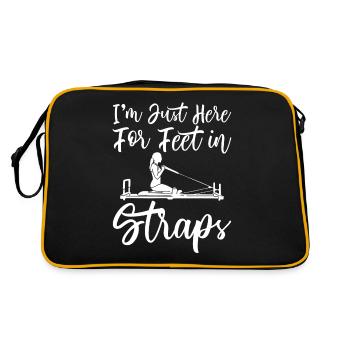 I'm Just Here For Feet In Straps 4 - Retro Bag - black/gold - Back