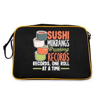 Mukbang et Sushi - Sac Retro - noir/or - Dos