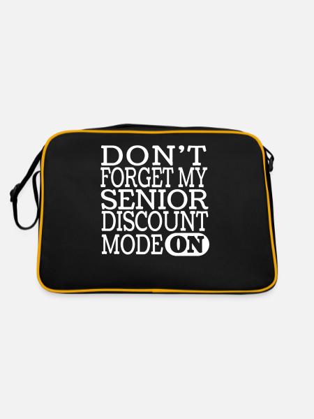 Pension de retraité drôle - Sac Retro - noir/or - Dos