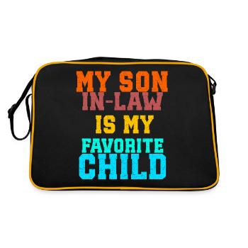 Mon gendre est mon enfant préféré - Sac Retro - noir/or - Dos