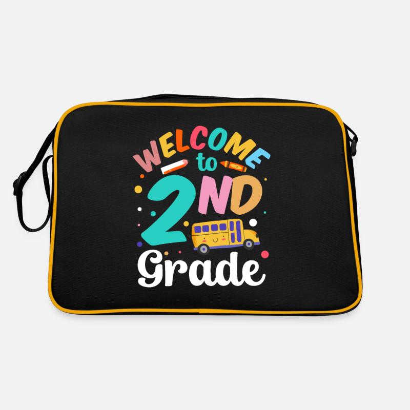 Willkommen In Der Zweiten Klasse Zweite Klasse Retro Tasche