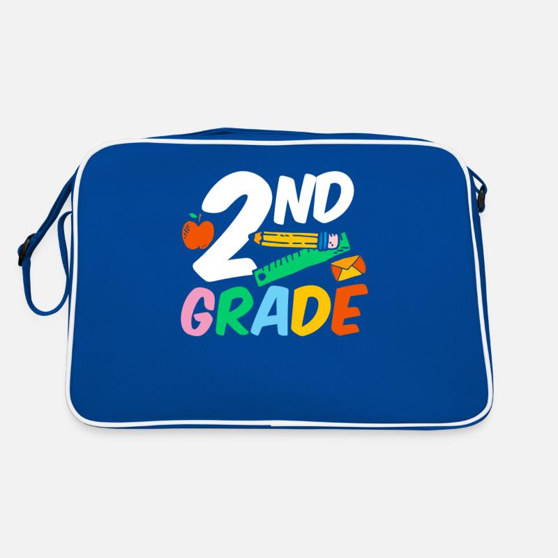 Second Grade Second Grader Teacher Student School Retro Bag