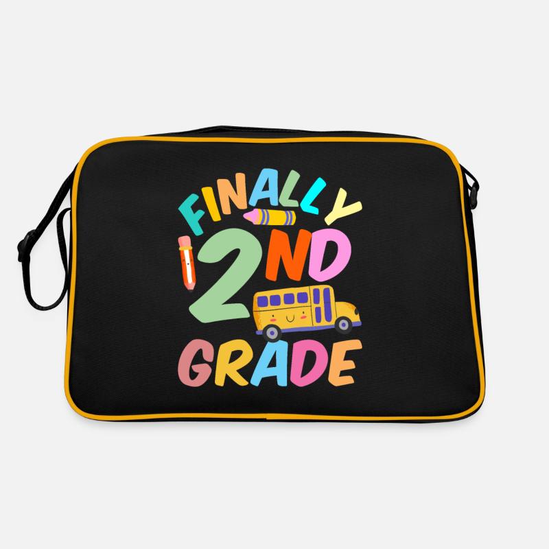 Enfin Enseignant de deuxième année École de deuxième année Sac Retro