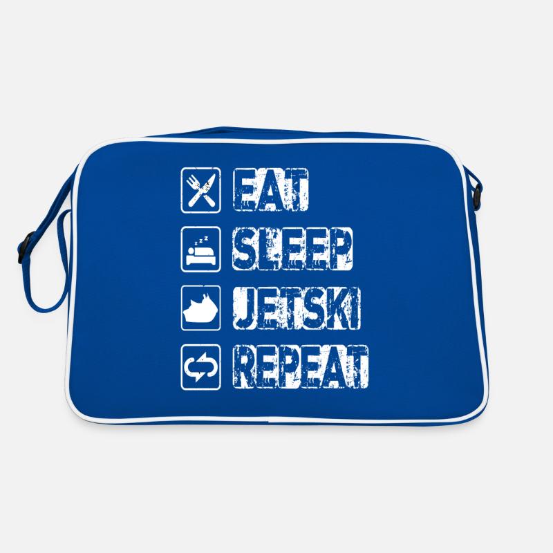 Eat Sleep Jetski Repeat Retro Tasche
