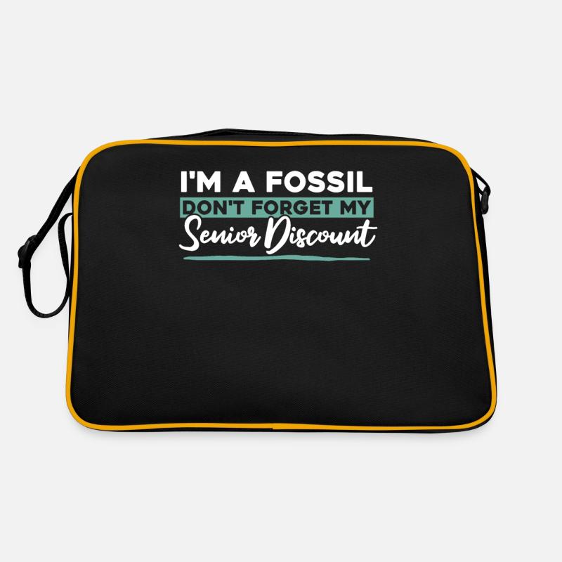 Rentner Rente Fossil Retro Tasche
