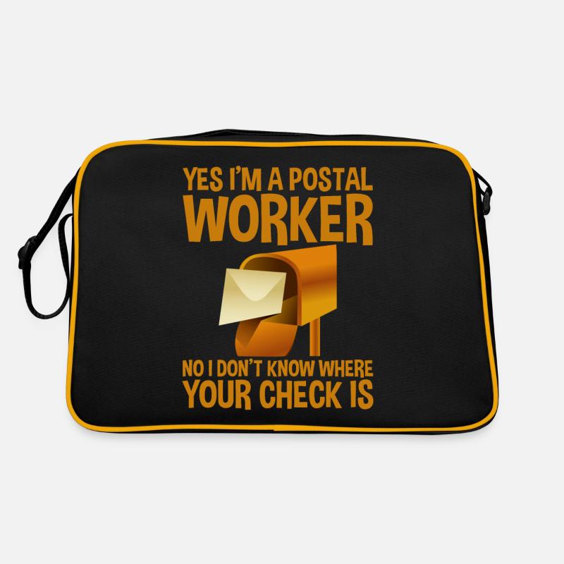 Postal Worker, I Don't Know Where Your Check Is 2 Retro Tasche