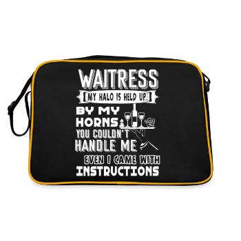 Waitress Waitress Came With Instructions - Retro Bag - black/gold - Back