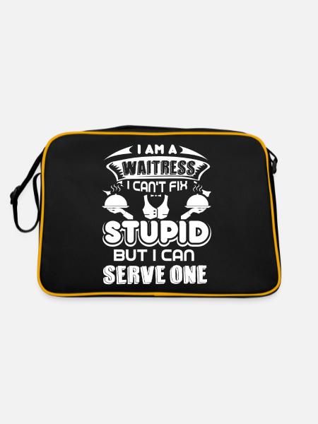 Waitress Waitress Can Serve One - Retro Bag - black/gold - Back