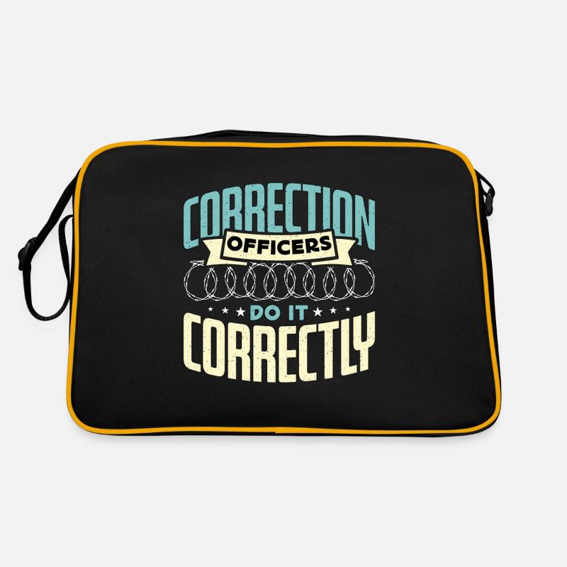 Correction Officers Do It Correctly Prison Guard Retro Bag