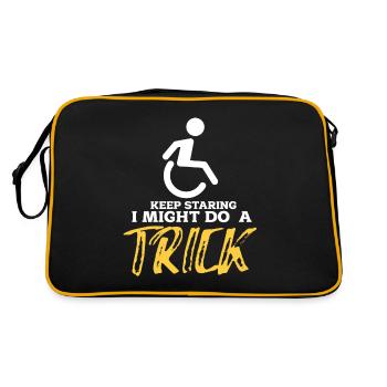 wheelchair - Retro Bag - black/gold - Back