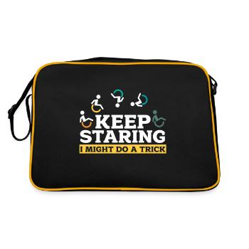 wheelchair - Retro Bag - black/gold - Back