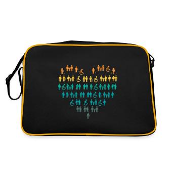 wheelchair - Retro Bag - black/gold - Back