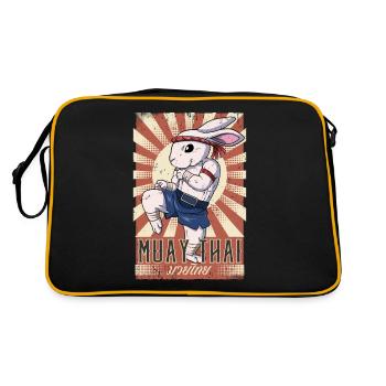 Muay Thaï - Sac Retro - noir/or - Dos