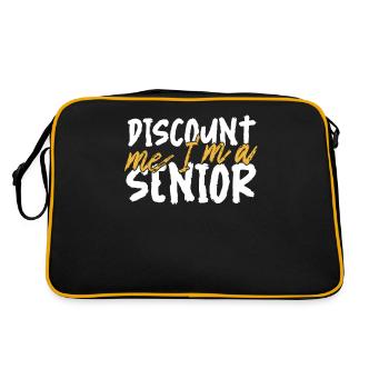 Pensioner Pension Senior - Retro Bag - black/gold - Back